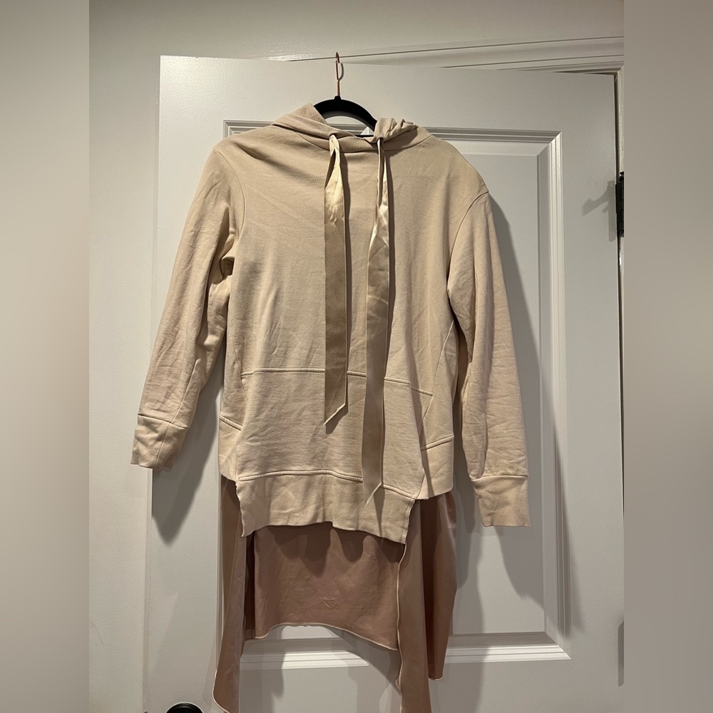 ZARA sweatshirt Hoodie with satin design